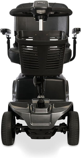 Pride Revo 2.0 4-Wheel Mobility Scooter, 400 Lbs. Weight Capacity, Comfort-Trac Suspension, with 5-Year Extended Warr (Grey)