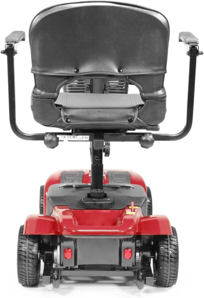 XtremepowerUS Electric Powered Wheelchair Device – 4 Wheel Mobility Scooter – Compact Mobile for Travel, Elderly, Adults – Long Range