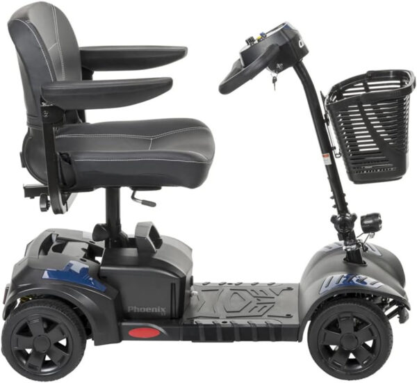 Phoenix 4 Wheel Heavy Duty Scooter by Drive Medical, 20” Wide Seat Includes 5 Year Protection Plan