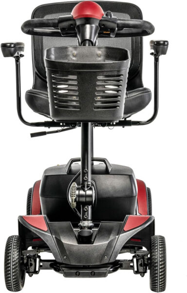 Pride Go Go Elite Traveller 2, 4-Wheel Mobility Scooter, iTurn Technology, 37” Turning Radius, Color Options, with 5-Year Extended Warr (Cardinal Red, 18 AH Battery)