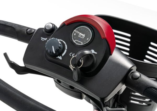 Pride Go Go Elite Traveller 2, 4-Wheel Mobility Scooter, iTurn Technology, 37” Turning Radius, Color Options, with 5-Year Extended Warr (Cardinal Red, 18 AH Battery)