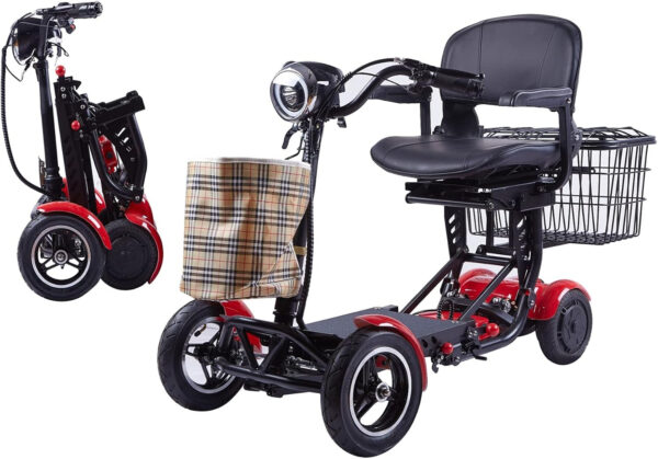 Rubicon FX3 – All Terrain 4 Wheel Mobility Scooter – 25 Mile Long Range – 300lbs Capacity – Folding – Extreme – Sport Motorized Scooter for Seniors (Model12)