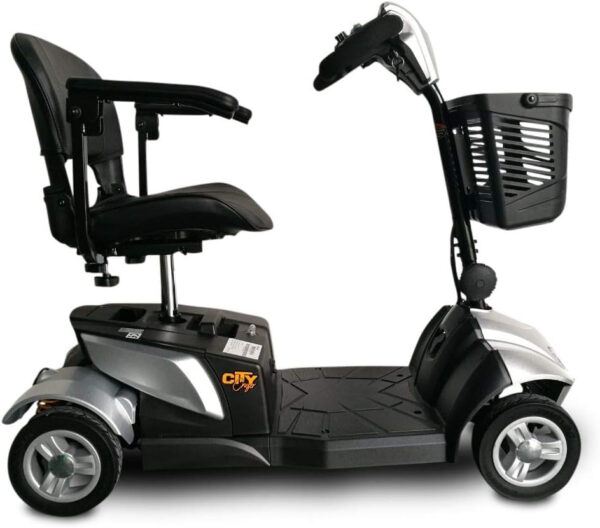 Ev Rider CityCruzer 4 Wheels Transportable Mobility Scooter, Silver