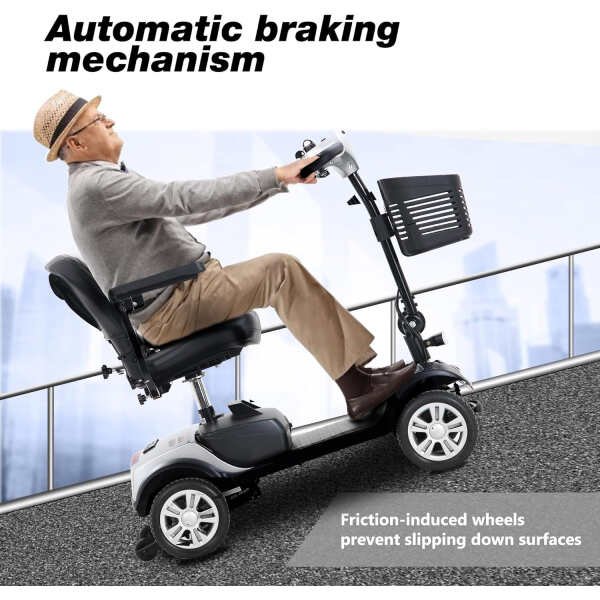 Metro Mobility Scooter, Powered 4 Wheel Mobility Scooters for Adults/Seniors, 300 lbs Capacity, with Charger and 2 Detachable